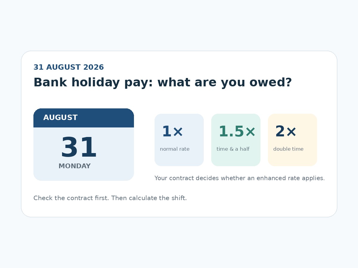 August Bank Holiday Pay 2026: Do You Get Paid Extra?